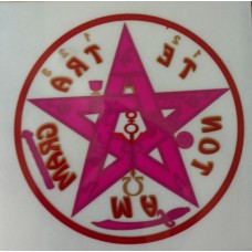Calcomanía Tetragramaton Roja